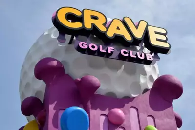crave golf club sign