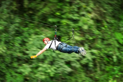 ziplining is a fun activity during summer in the Smokies