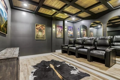 movie theater in Cove Valley Splash Smoky Mountain cabin